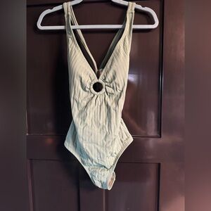 Kona Sol Ribbed One-Piece